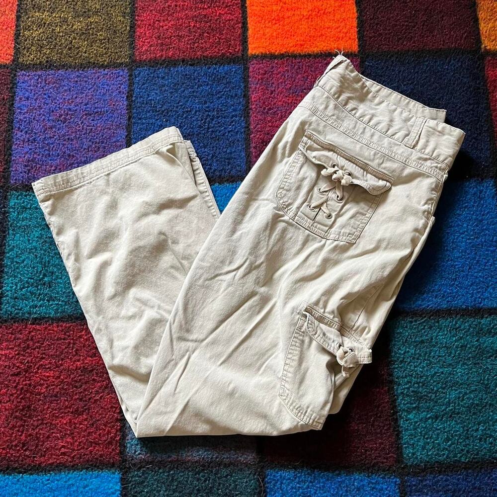 Y2K Tan Cargo Pants